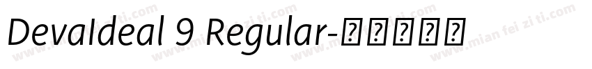DevaIdeal 9 Regular字体转换